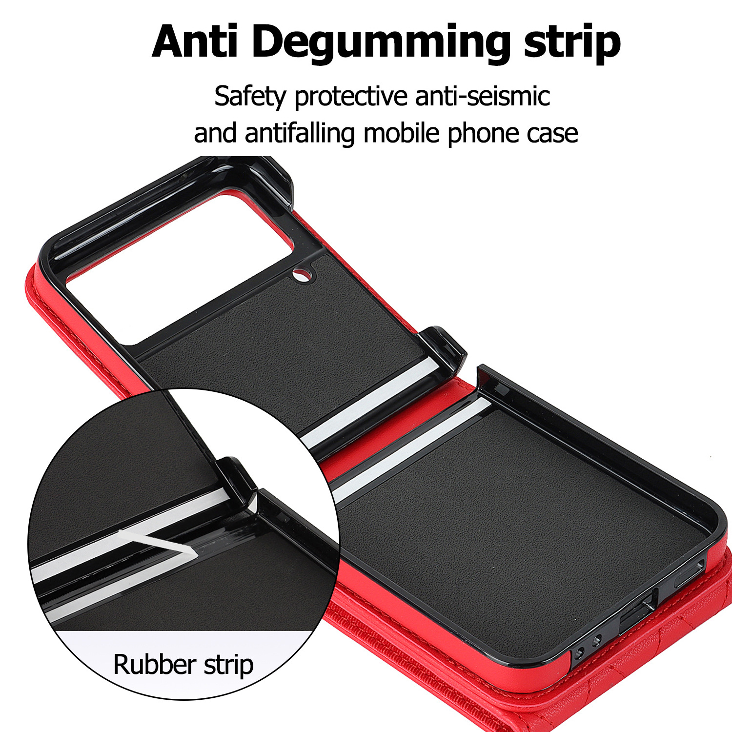 Samsung Flip6 Crossbody Phone Case With Ring And Wallet Cover_voghion.com