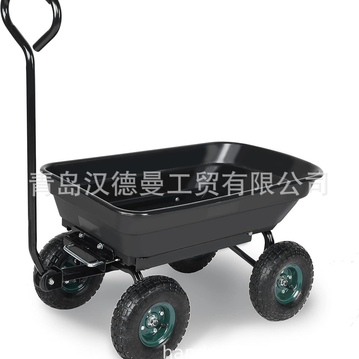 厂家定制花园翻斗车花园工具车运输车塑料斗车