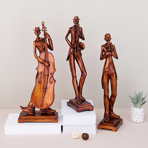 European-style creative band decorative home furnishings music character model bar living room wine cabinet display opening gift