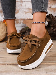 P 52620 Thick Sole Lace Up Casual Shoes ���ϵ�����eŮЬ