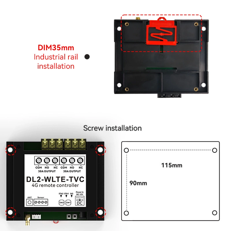 DL2-WLTE-Т Внешняя торговля 4G 30A APP/Web управление SMS телефон температурная связь отключения питание тревога