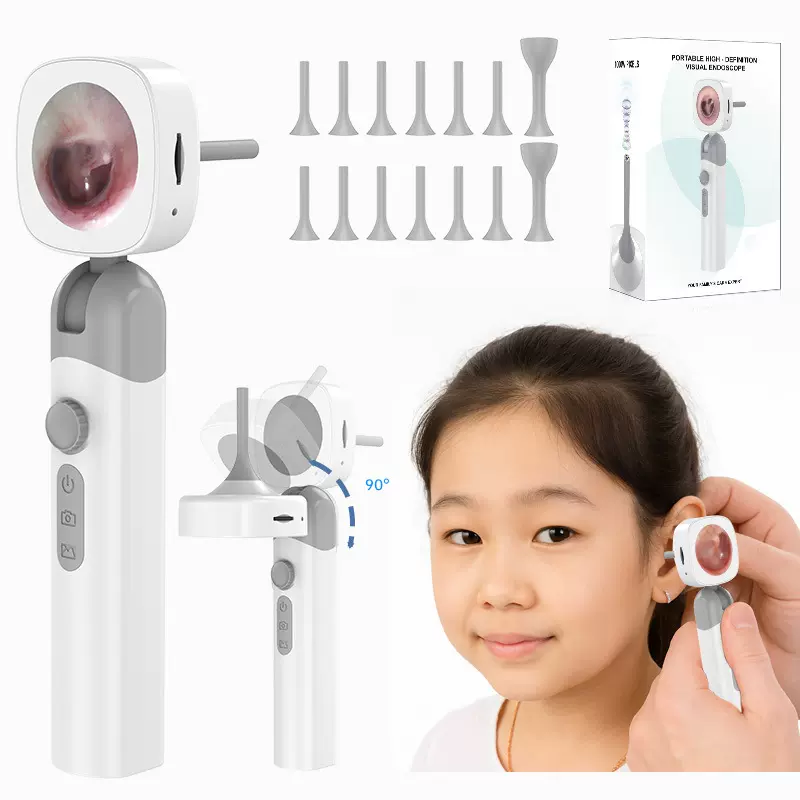 高清手持带屏耳道耳镜智能高清耳道检测仪扁桃体结石耳鼻喉内窥镜