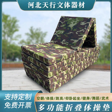 迷彩体操垫 武术训练用体操垫 训练防撞垫 多功能折叠体操垫