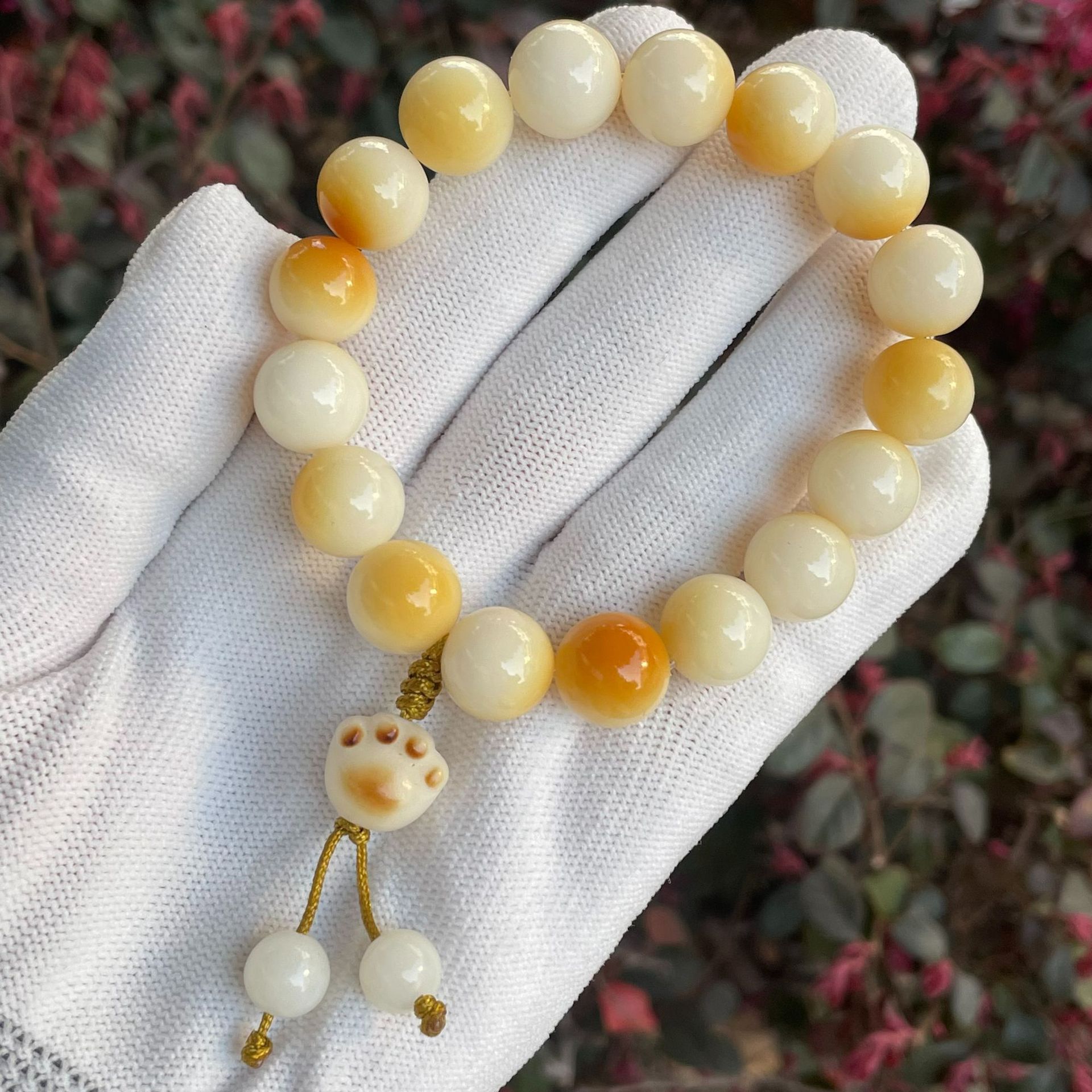 Original Ecología rica multi-tesoro pulsera de raíz de Bodhi color caramelo solo círculo bobinado suave tiro alto tres colores pulsera Bodhi