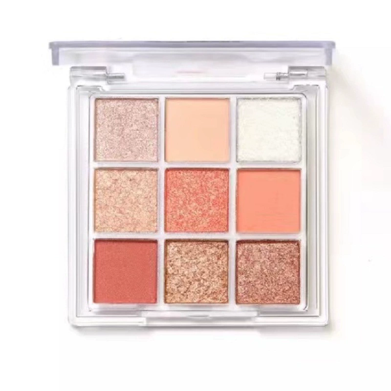 Eyeshadow Palette Ins Ultra-Fire, 9-Color Acrylic Compact, Pearly & Matte Shimmer