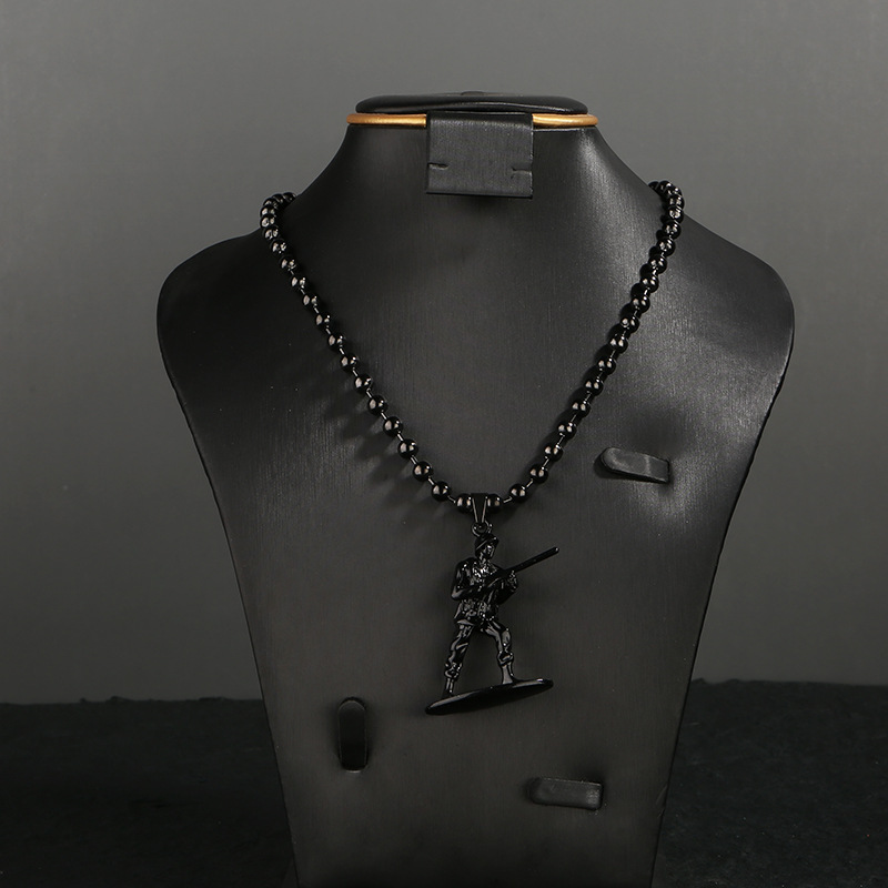 Other Necklace Stainless Steel Black