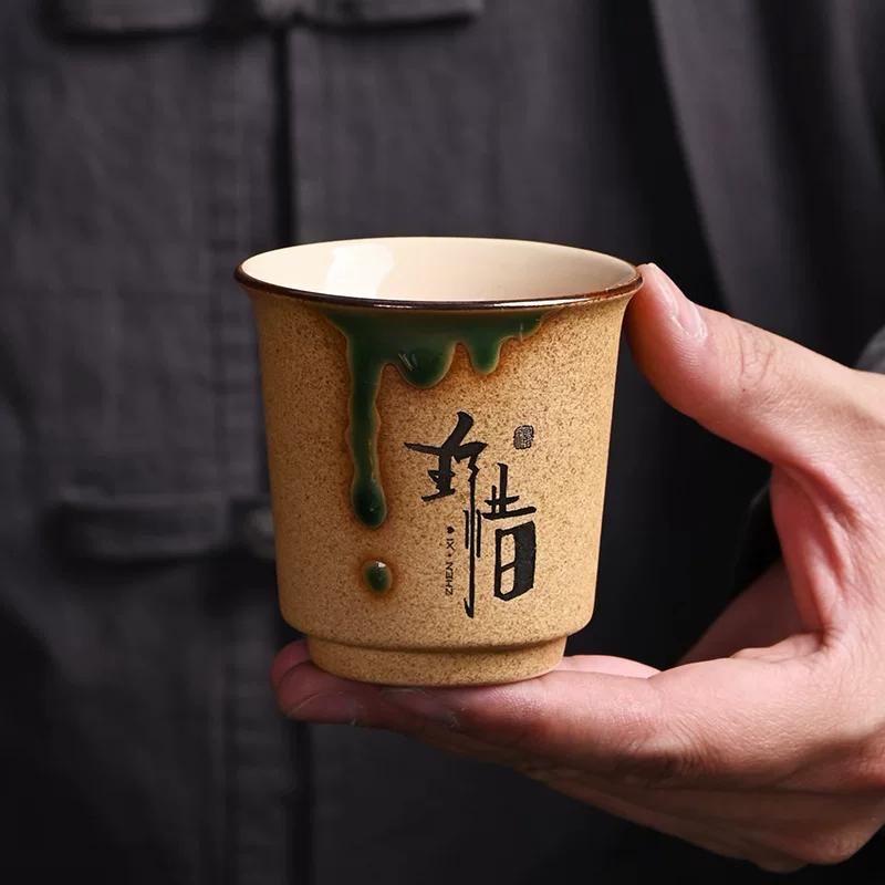 Ceramic tea cup, tea set for home use, handmade