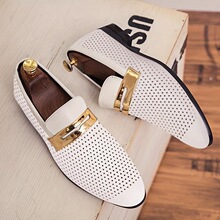 E 39550 Men's Low Cut Perforated Shoes ��ʿ�ο�ƤЬ ����