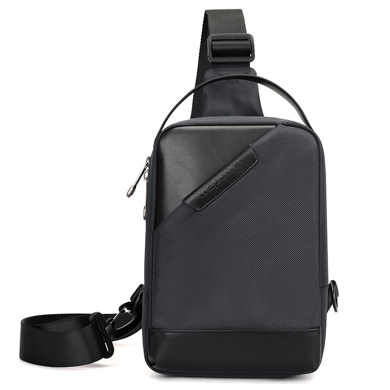 WEPOWER nuevo tipo de bolso de mano de hombre, bolso de hombro de moda, bolso de pecho casual multifuncional a prueba de derrames
