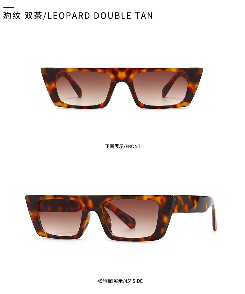 European And American Solid Color Trend Retro Fashion Sunglasses display picture 6