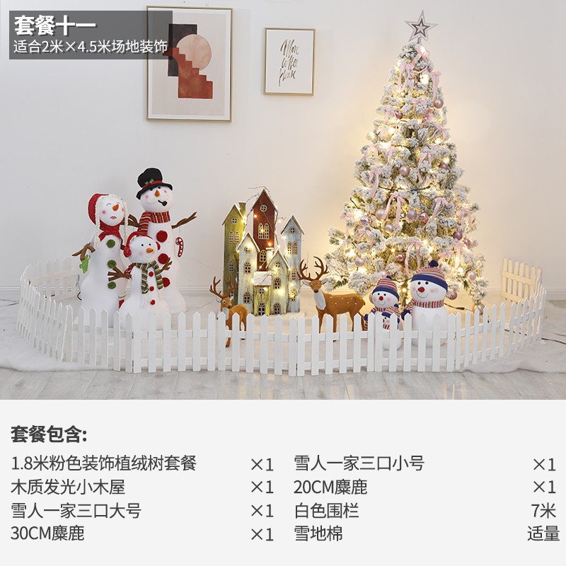 Navidad hotel centro comercial bar gran escena decoración Meichen luminoso Castillo Casa decoraciones de vacaciones