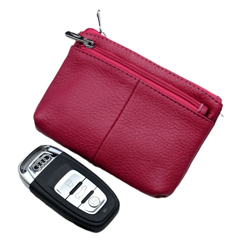 First layer cowhide coin purse bus card holder Korean style coin small wallet genuine leather key Case Factory wholesale