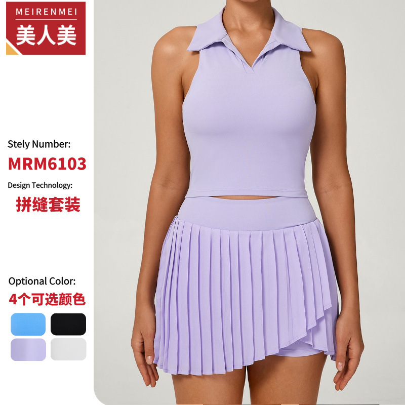 [en stock] verano ocio al aire libre con chaleco deportivo ajustado desnudo para correr tenis fitness ropa de yoga