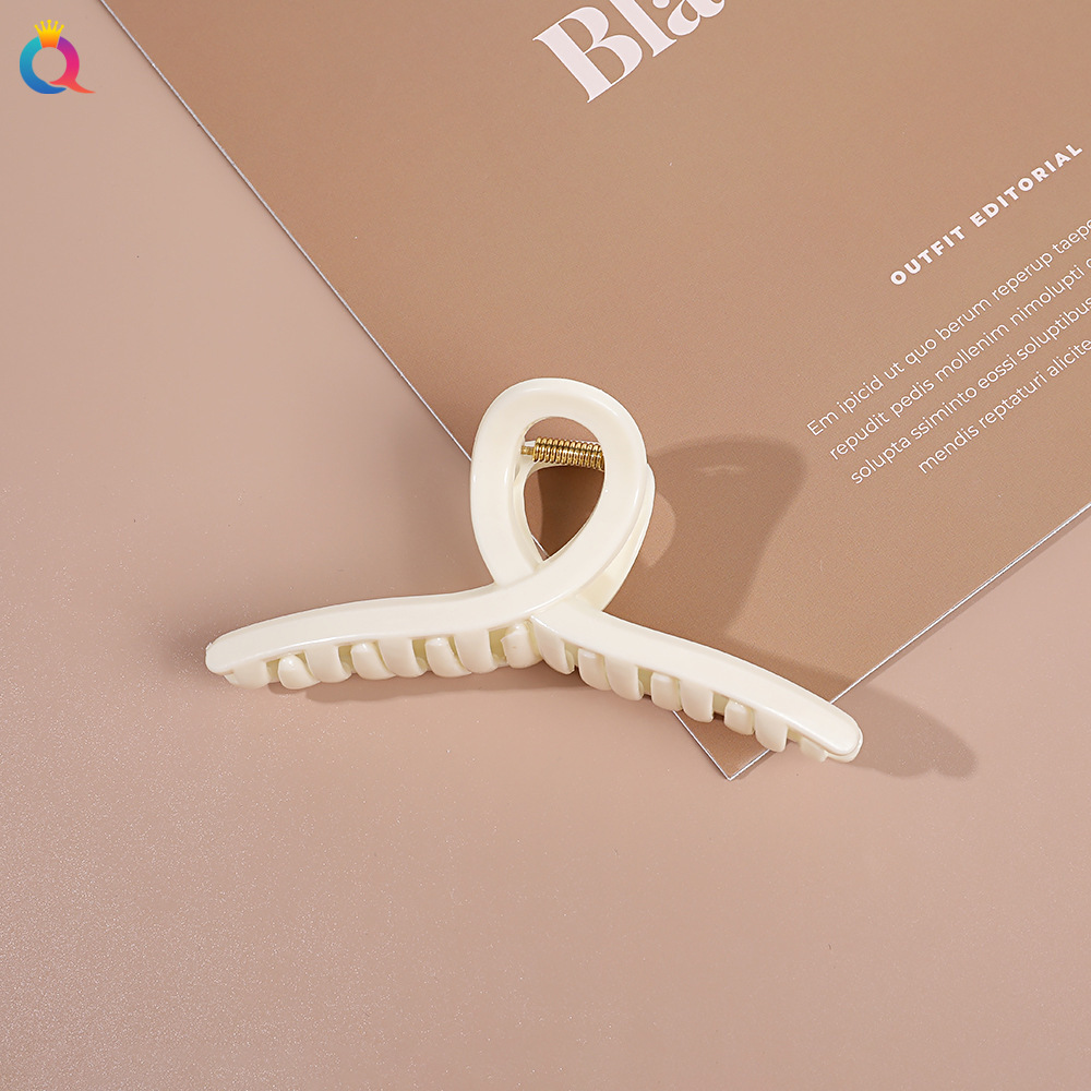 Qiyue határokon átnyúló színátmenetes hajtű matt fogócsat édes női cápacsat hajcsat hajkiegészítők nagykereskedelemben_voghion.com