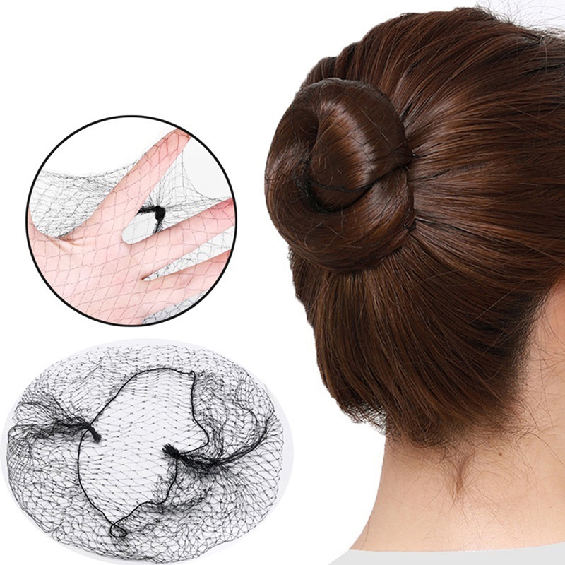7MM mesh hair net, disposable high-elasticity wig net, invisible bun net for women, suitable for flight attendants