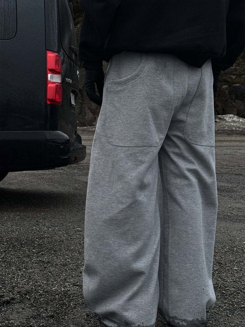 Men's And Women's Relaxed Casual Straight Leg Sports Pants American Style Autumn Sweatpants Loose Fit_viptrois.com
