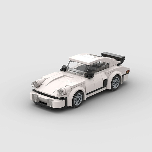 Children's toy car model sports car compatible with Lego racing small particles DIY building blocks MOC educational technology wholesale