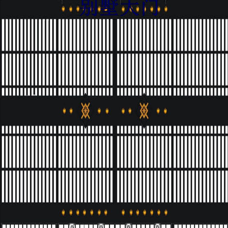 大型钢质门 大型别墅门 定购自动户外门 大型钢质门 别墅栅栏门