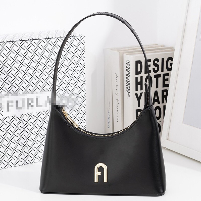 F family DIAMANTE cowhide fashion mini ladies one shoulder armpit women's bag