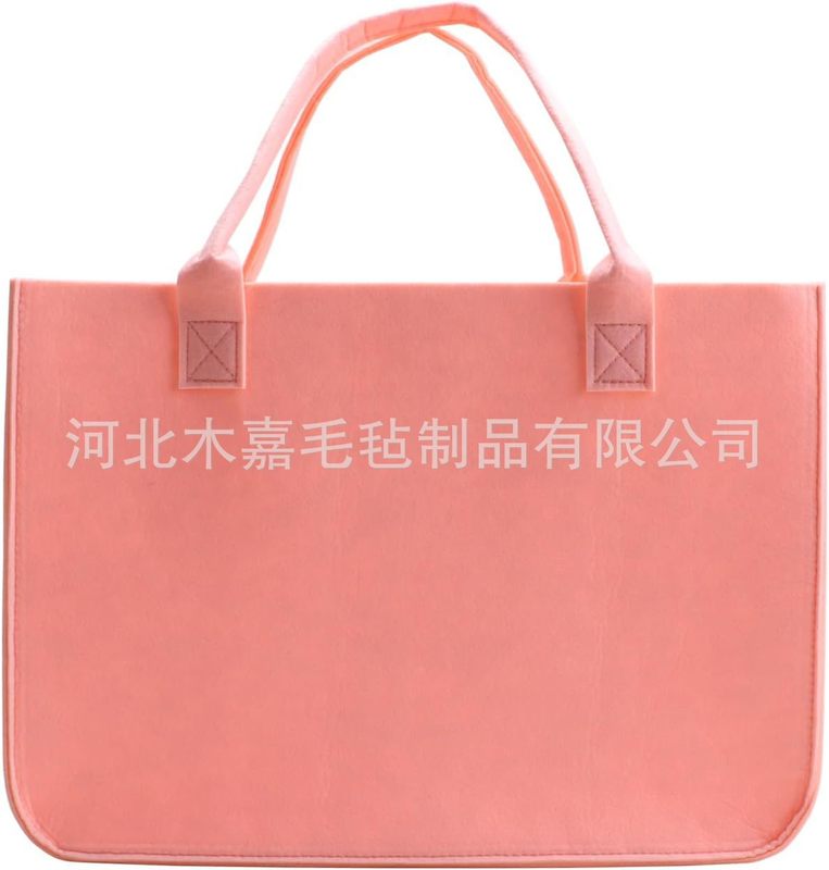 跨境中秋节毛毡包新商务企业活动毛毡托特包礼品袋毛毡手提袋|undefined