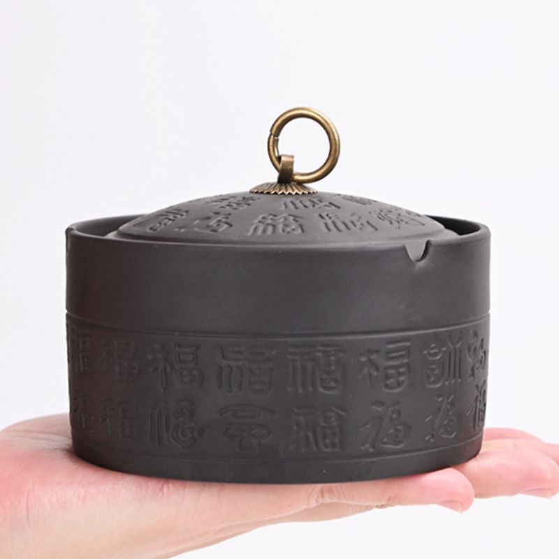 Retro universal windproof creative fashionable big ashtray