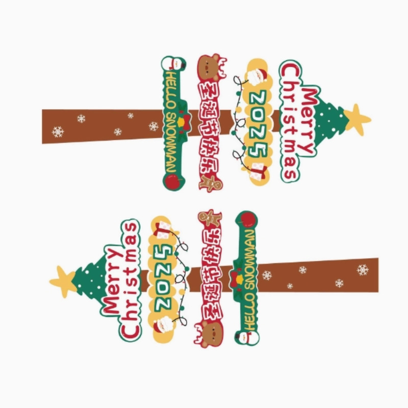 2025 Navidad Bo Bo Cup Cake Decoración de la casa caja de mano caja de embalaje de postres juntos para la Navidad