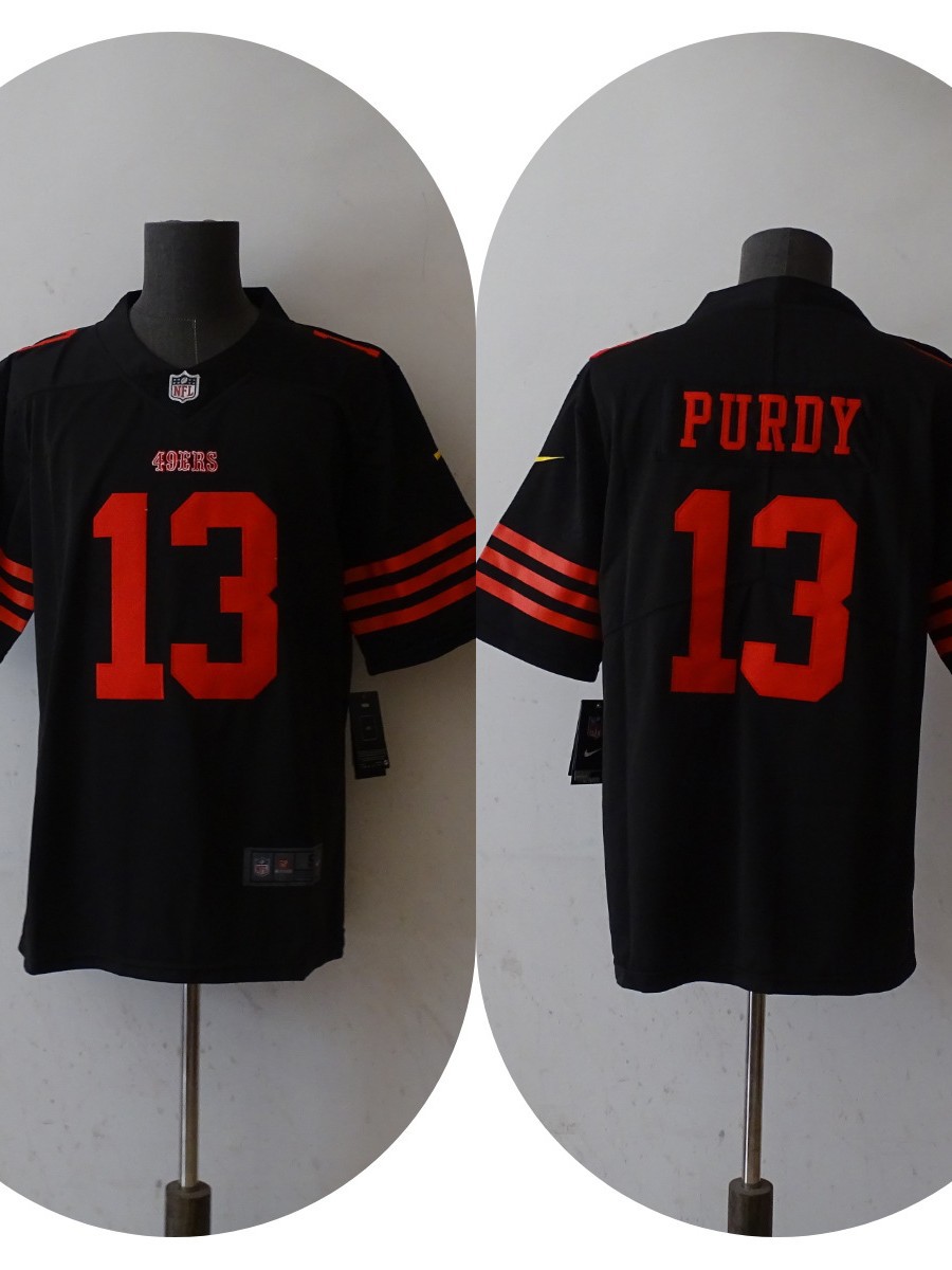2026 American Nfl Football Jersey Short-Sleeved Jersey San Francisco 49Ers Second-Generation Embroidered In-Stock Cross-Border Trade