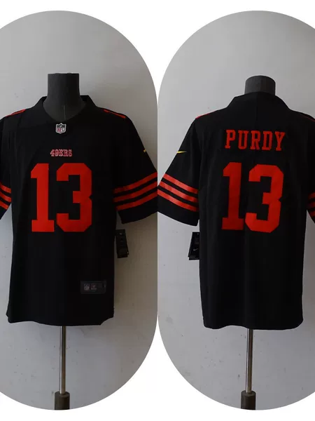 2026 Nfl Football Jersey Short-Sleeve Jersey San Francisco 49Ers Second-Generation Embroidery in Stock Cross-Border Foreign Trade Cross-Border