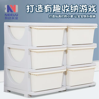 新款儿童玩具收纳架宝宝置物架子书架儿童家具多层整理箱盒储物柜