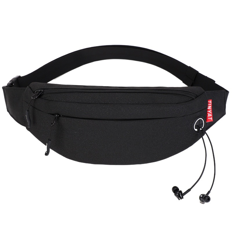 Waist Bag Wholesale Men's Outdoor Sports Bag Mobile Phone Waist Bag Custom Nylon Waterproof Shoulder Crossbody Bag Men's Chest Bag
