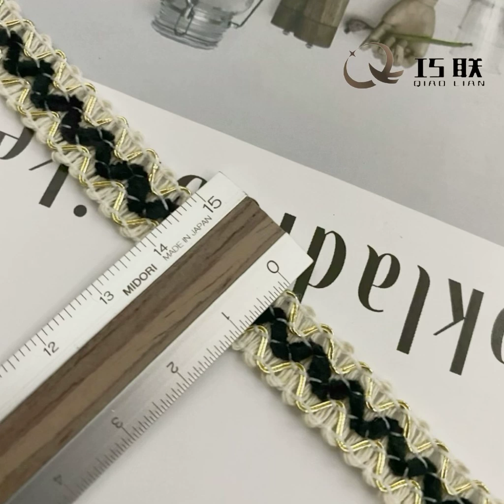 Фабрично готовые маленькие ароматные золотые волнистые кружево DIY подшивка одежды украшения для обуви и головных уборов