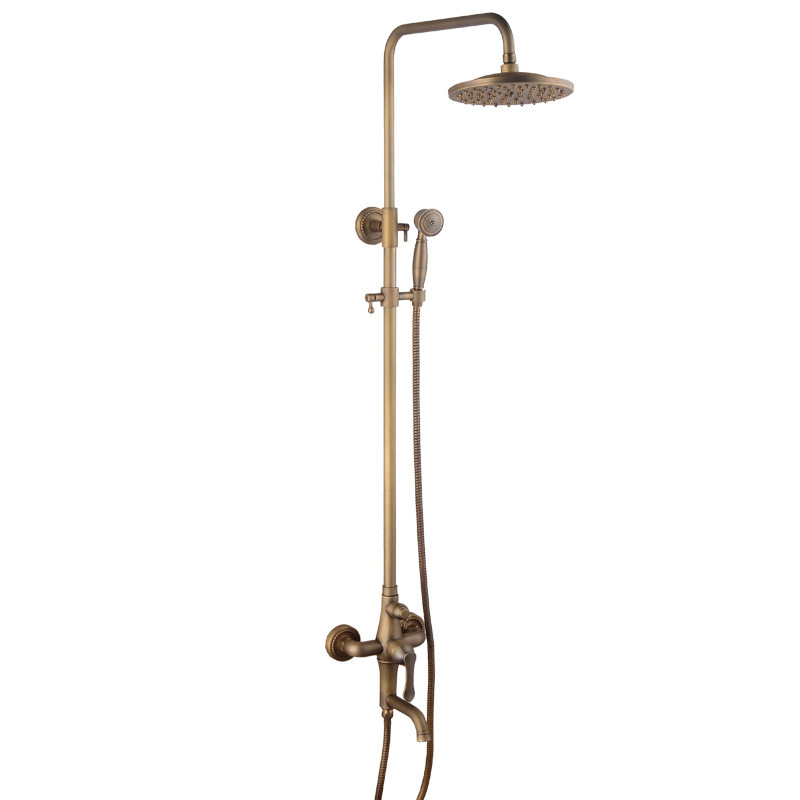 Venta directa de fábrica Juego de ducha de ducha de estilo europeo antiguo Baño Presurizado Boquilla de lluvia Artículos sanitarios Venta al por mayor Distribución transfronteriza