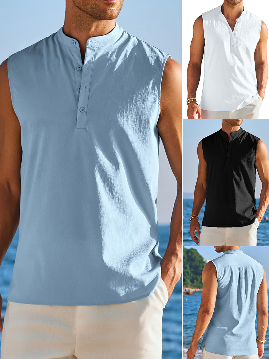 Summer base body-friendly travel casual vest sleevless