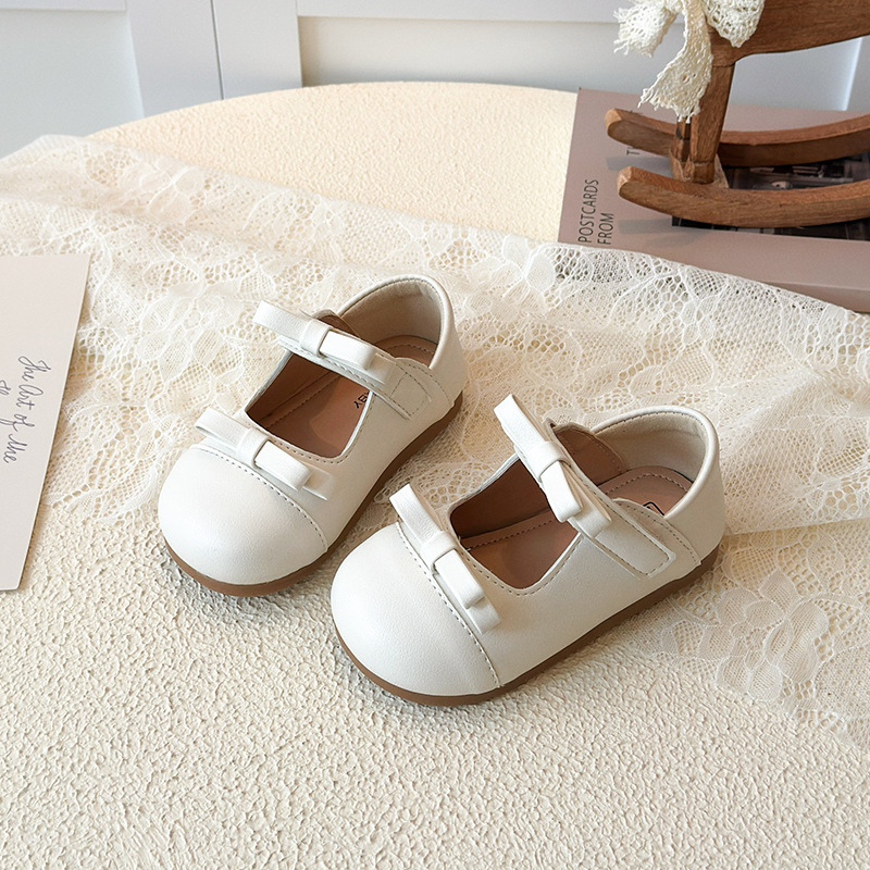 Princess Shoes for Girls Sweet Trendy Low Cut Mary Jane Soft Soled Bows Spring Autumn New Style Baby Footwear_voghion.com