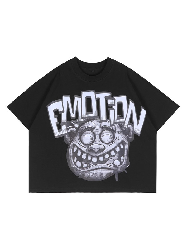 MIXED EMOTION 新作 25ss クロスボーダーホットダイヤモンドプリント アメリカのトレンドブランド スポーツストリート ハイストリート 半袖Tシャツ|undefined