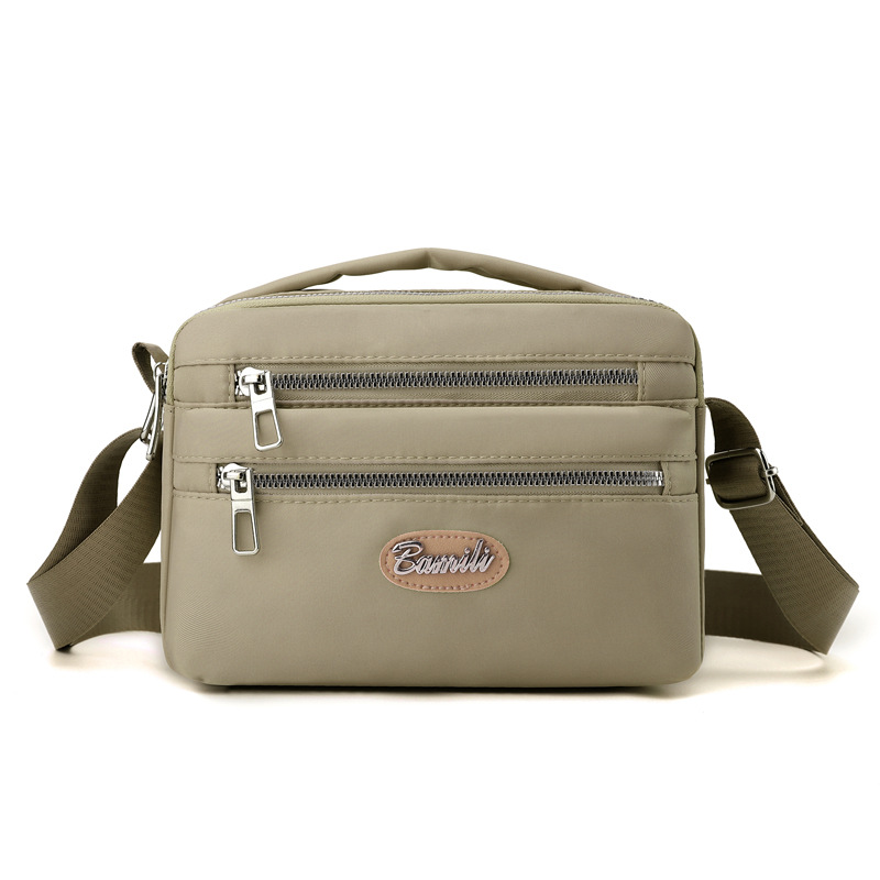 Bolso de hombro 2024 otoño nuevo bolso femenino bolso de tela de nailon bolso de madre de gran capacidad bolso de mensajero de tendencia ligera