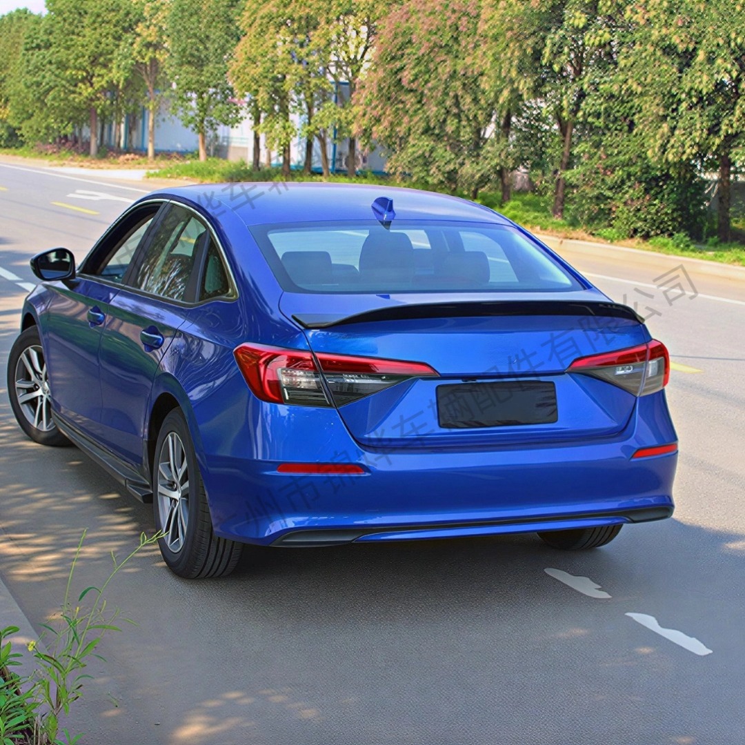 Suitable for 2021-24 Honda Civic Four-Door Sedan 11Th Generation Jdm Model Modified Rear Wing Spoiler Fixed Wind Pressure Wing