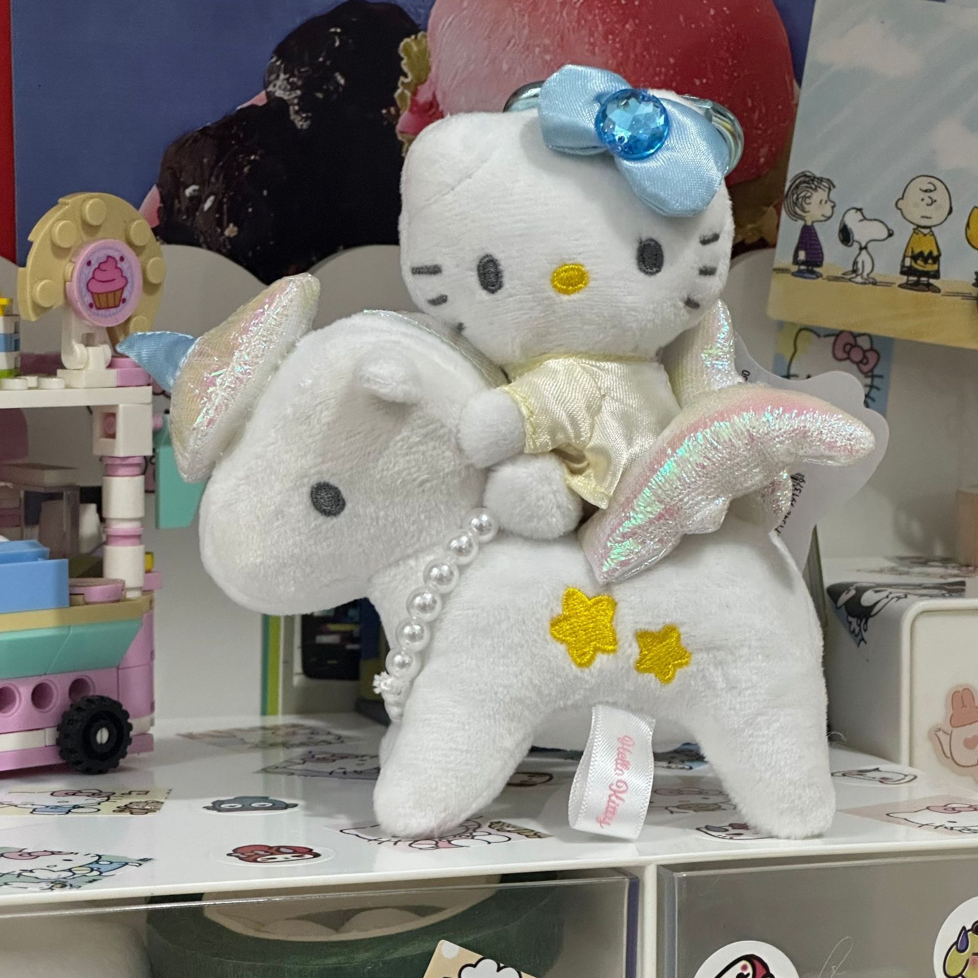 Amor hellokitty muñeca colgante llavero colgante bolsas de regalo bolsas de peluche lindo muñeca colgante lindo