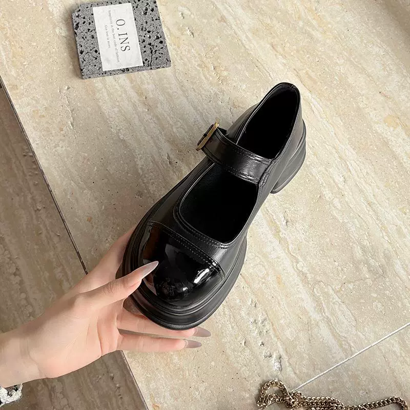 Овчинная версия ~ Кожаные туфли Мэри Джейн женский рост