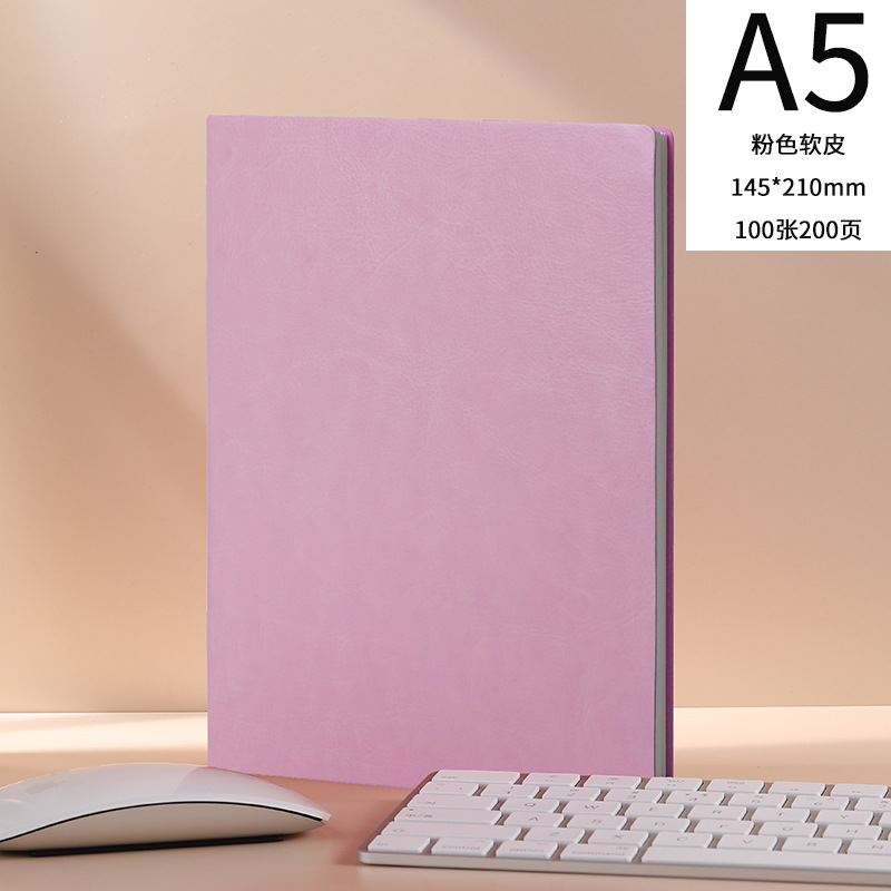 Engrosado cuaderno personalizado hebilla creativa suave diario de cuero al por mayor de negocios A5 Notebook logotipo personalizado