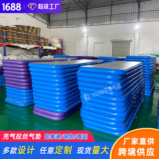 Cross-border exclusive brushed air cushion manufacturer direct sales inflatable gymnastics mat taekwondo air cushion training mat yoga mat in stock