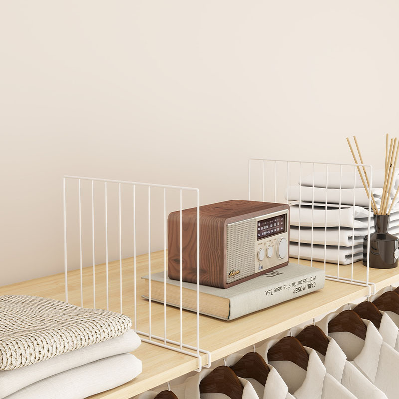 Armario de hierro de almacenamiento tablero de partición rack de almacenamiento en capas de partición de ropa estante de partición deflector de partición de organización