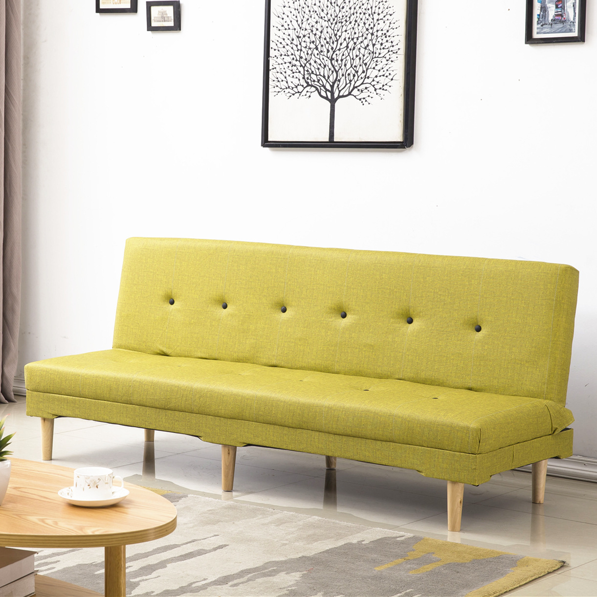 Fábrica directa sofá pequeño tipo simple cama plegable alquiler de alquiler económico esquina sala de estar dormitorio tienda al mediodía