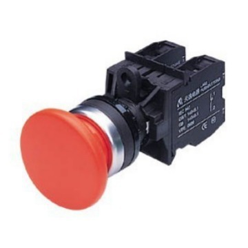 上海天逸蘑菇头自复位按钮LA42M-10/GR自锁LA42MS-01/11/02/Y