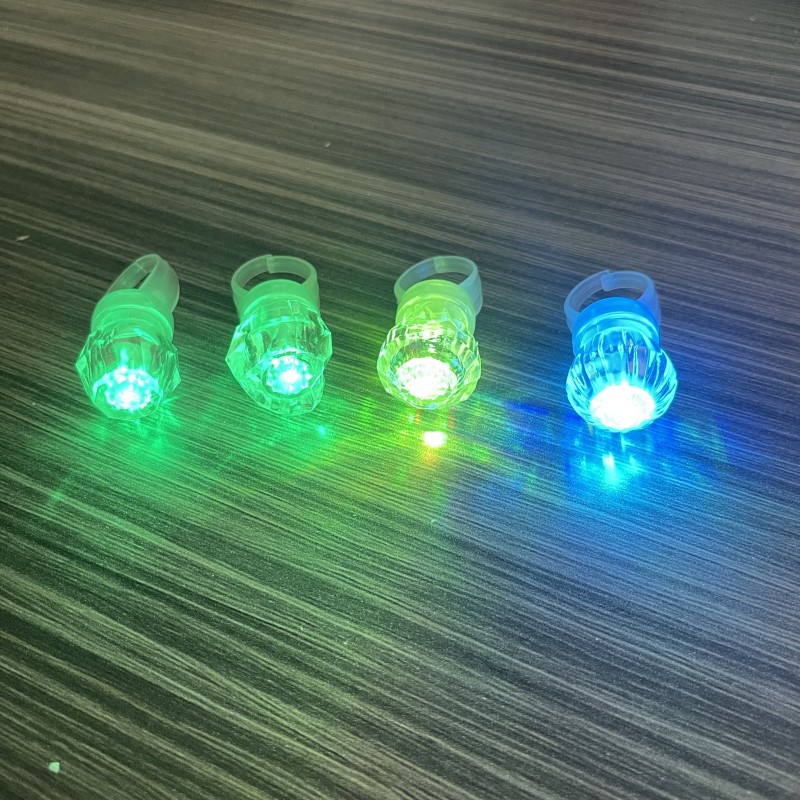 Anillo de luz LED para dedos, barra de luz intermitente, luz de anillo para conciertos, fiestas, animación, brillo en la oscuridad, anillo de luz que brilla en la oscuridad