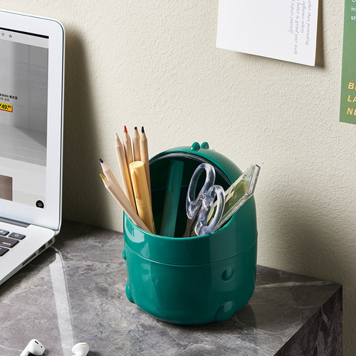 Desktop trash can cute small mini table dining table desk desk home living room coffee table creative with lid