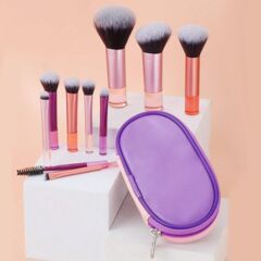 10 個のメイクブラシバッグセットクロスボーダー Amazon AliExpress ナイロンメイクブラシバッグ収納