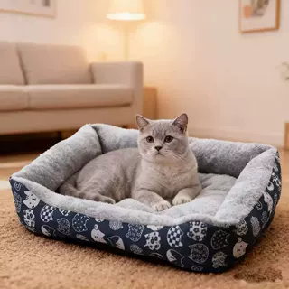 猫咪方窝四季通用猫狗睡觉垫子加厚狗窝猫床猫窝宠物用品猫窝跨境