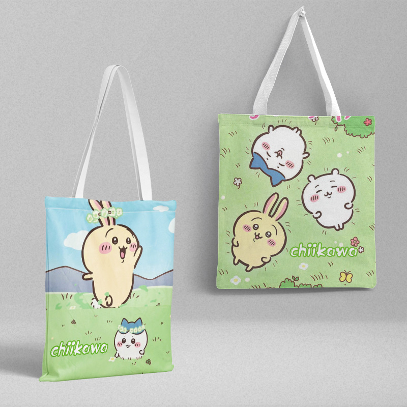 Geeke Canvas Bag 36x39cm Anime Accessories Korean Student Shoulder Bag Shopping Bag Wholesale 