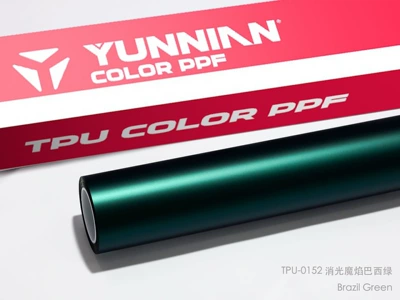 Auto Color Change Film — satin finish, color PPF, direct from the - tpu-matte-magic-flame-brazilian-green-dry-and-wet-dual-application-15215m
